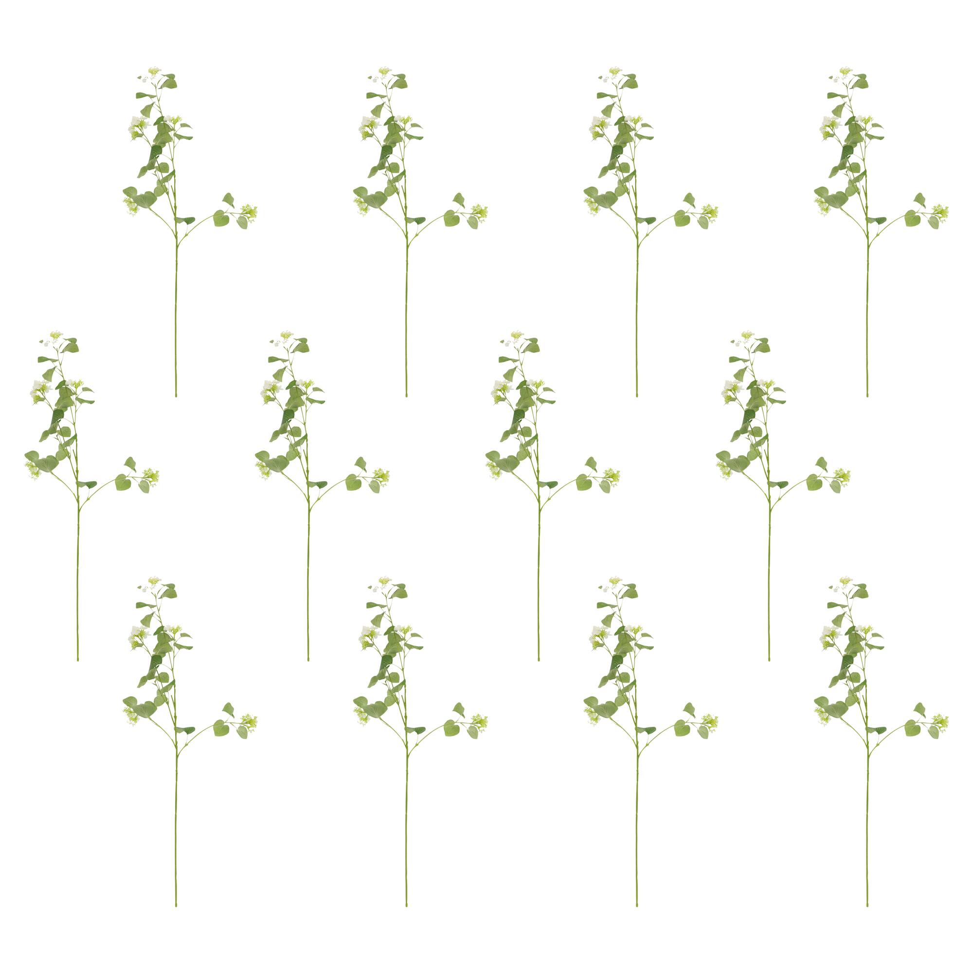 12 Pack: 34" White Hydrangea Branch Stem by Ashland®